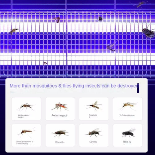 Insektenvernichter UV-Licht Elektrisch Mückenlampe Fliegenfalle Mückenvernichter - Bild 15 von 15
