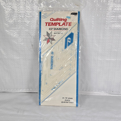 1991 EZ Quilting TEMPLETE, 45° DIAMOND, #9315 NOS
