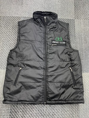 Unique Loom Branded Black Padded Gilet - Size XL - Staff Promo Workwear