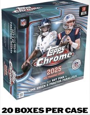 2025 Topps Chrome NFL Football Mega Box SEALED CASE BRAND NEW IN HAND 5/2