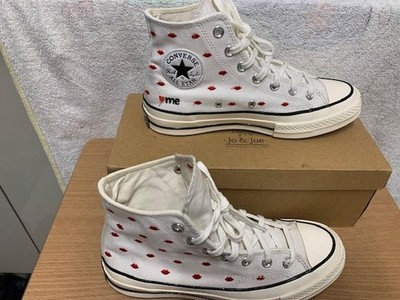 Converse Chuck 70 Embroidered Lips High Love Me Vintage weiß Gr. UK 6 (39)