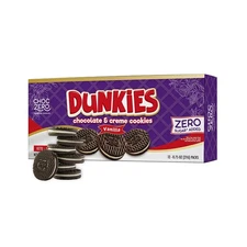 ChocZero Keto Dunkies Chocolate Sandwich Cookies with Creme, No Added Sugar, Glu