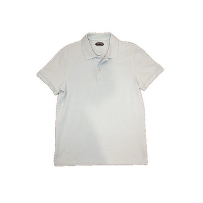 Tom Ford Short Sleeve Cotton Baby Blue Polo Shirt - $450 size M  (IT50)
