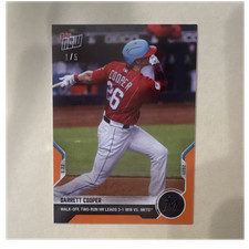 Topps 2021 Topps Now Garrett Cooper Miami Marlins #257 Orange 1/5