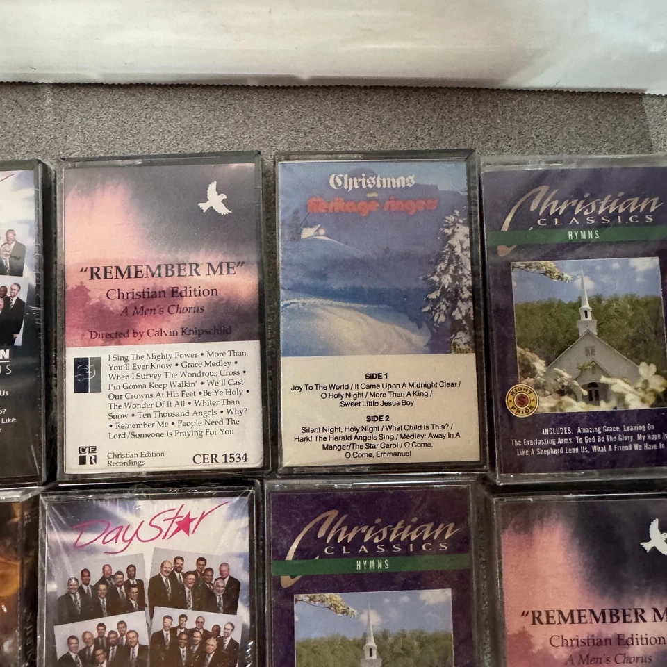 Vintage Christian & Gospel Cassette Tape Lot – 30+ – Quartet, Hymns, New - Image 3 of 4