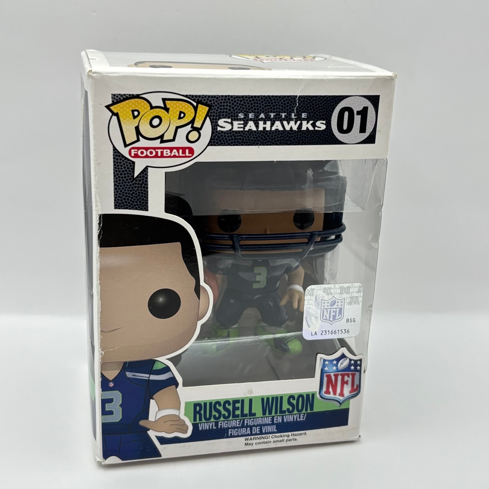 Funko Pop! Vinilo: Russell Wilson #01 Caja Dañada/Pegada Ver Fotos