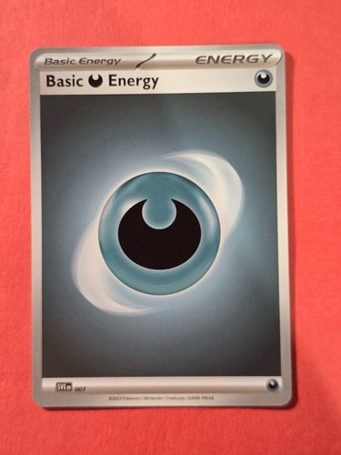 2023 Pokemon TCG Scarlet & Violet #007 Basic Darkness Energy, NF/H, cd2