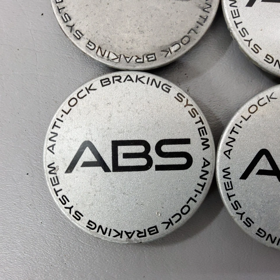 95-02 Pontiac Firebird Silver ABS Wheel Center Hub Cap Set 15823882 - Image 4 of 4