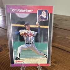 Donruss 1989 Tom Glavine #381 Atlanta Braves Baseball Base Set Card