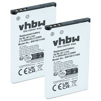 2X Akku FüR Simvalley PX-3446-675 PX-3371-912 PX-3371-675 600Mah 3,7V