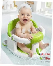 Baby Bath Seats for Babies Sitting Up, Non-Slip Baby Bathtub with 3 Ice Green