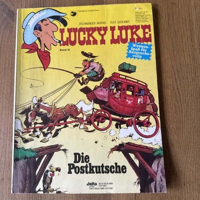 Lucky Luke Nr.15, 4,-DM Die Postkutsche ORIGINAL ERSTAUFLAGE