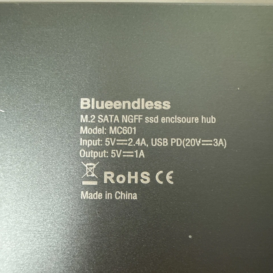 6 in 1 USB-C Hub / Dock + 256GB NGFF M.2 SSD SAMSUNG MZNTY256HDHP HDMI USB 3.0 - Bild 4 von 4