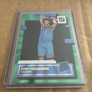2022-23 Donruss - Rated Rookie Chet Holmgren #202 Holo Green Laser Thunder