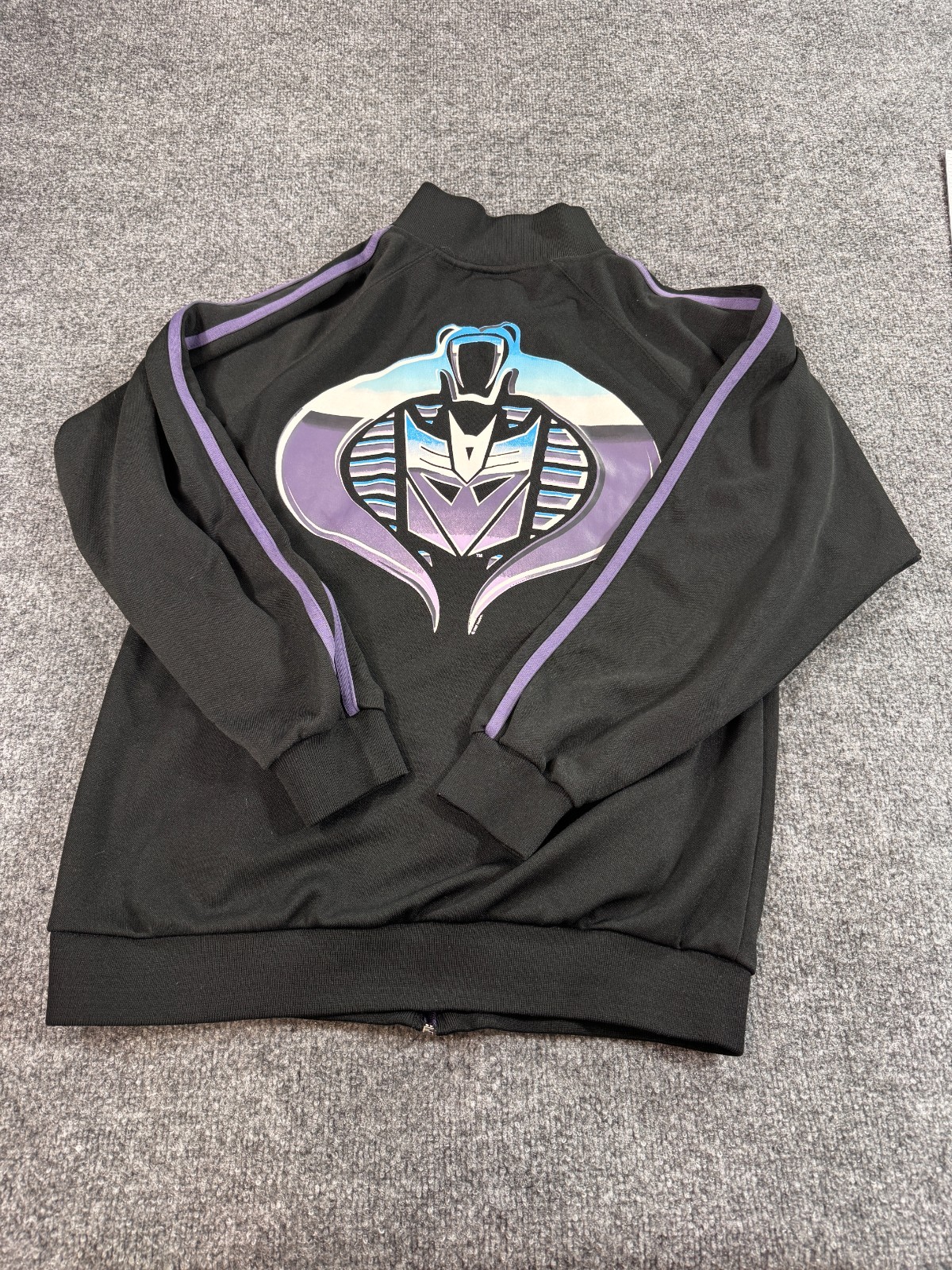 Transformers Men's Jacket Medium Black Purple Dec… - image 2