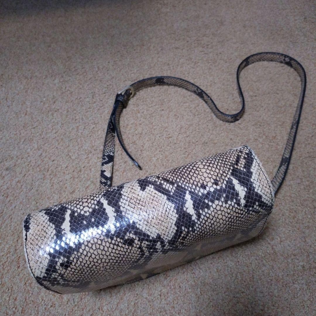 A.P.C. Python Snake Leather Half Moon Shoulder Ba… - image 4