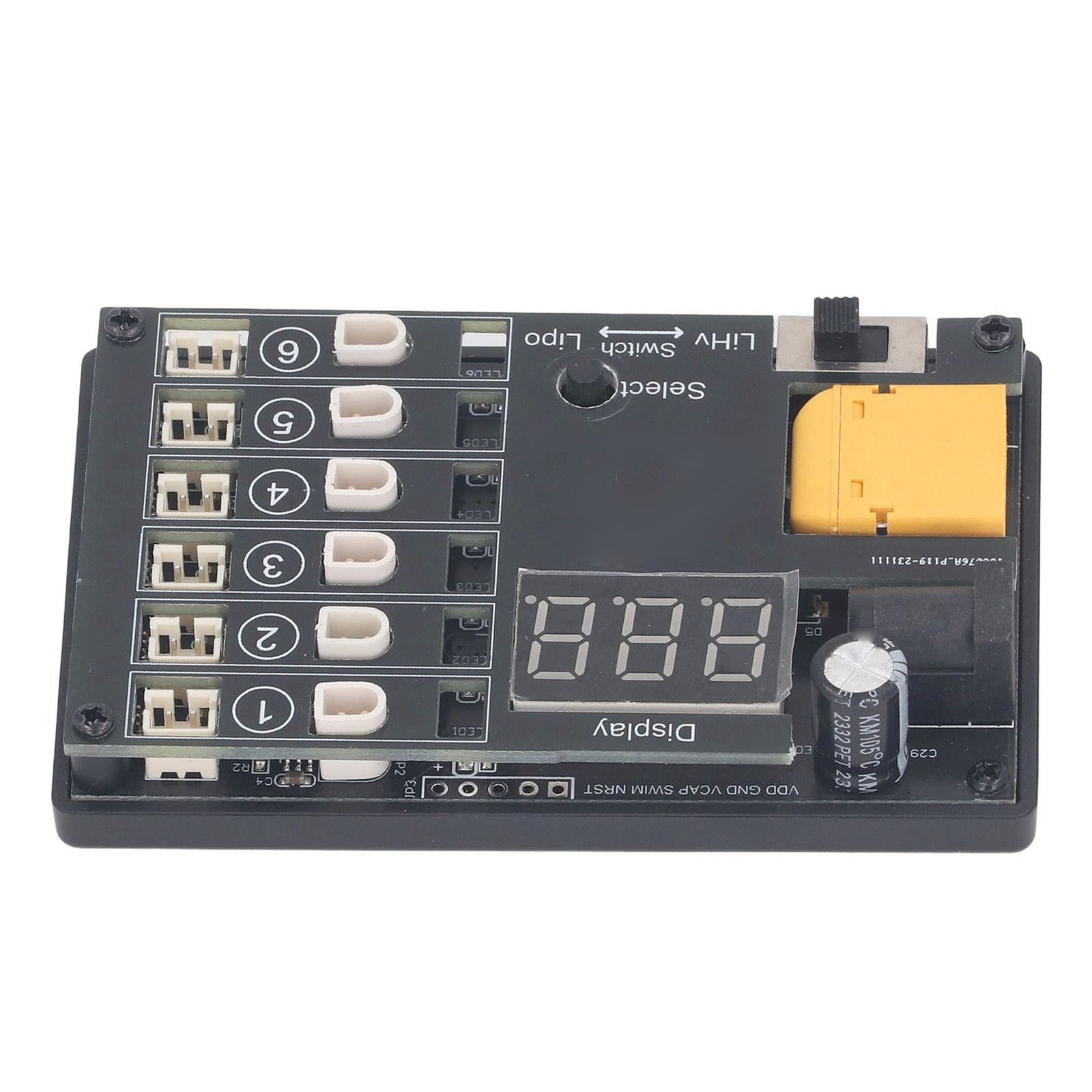 6 Channel 1S Lipo LiHv Charger Low Voltage Input Guard☜