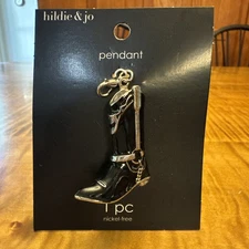 Hildie & Jo Western Cowboy Boot Pendant Charm