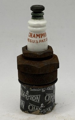 Old Antique Automobile Vintage Champion C-4 Take Apart Spark Plug Made In U.S.A.
