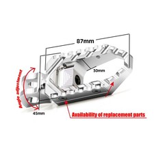 For Triumph Legend TT 98-01 00 99 Wide Rider Foot Pegs Silver