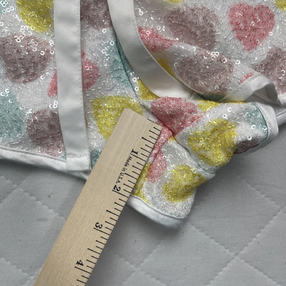 Victoria Secret Shorts Women’s Medium Heart Sequin Sleepwear Micro - Image 3 of 4