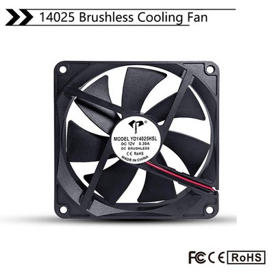 14025 140mm x 140mm x 25mm Gehäuselüfter Lüfter leiser Lüfter DC 5V 12V 24V