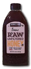 Kirkland Signature Texas Raw Unfiltered Honey, 100 Grade A 3 Pounds 