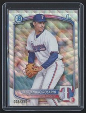 2025 Bowman Alejandro Rosario /350 Texas Rangers #BCP-125 Ray Wave