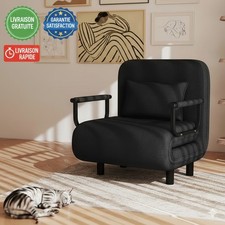 🛋️ Canapé lit pliable 5 en 1 vert inclinable métal 🚚 livraison gratuite