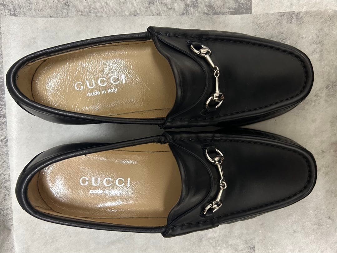 GUCCI Women's Loafers Horsebit Leather Black Size:35/JP:22.5 147845K Authentic thumbnail 8