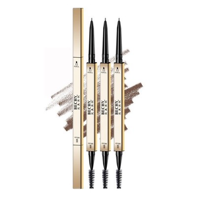 Eyebrow Pencil,3 PCS Waterproof Long-Lasting Microblading Brown Brow Pencil,N...