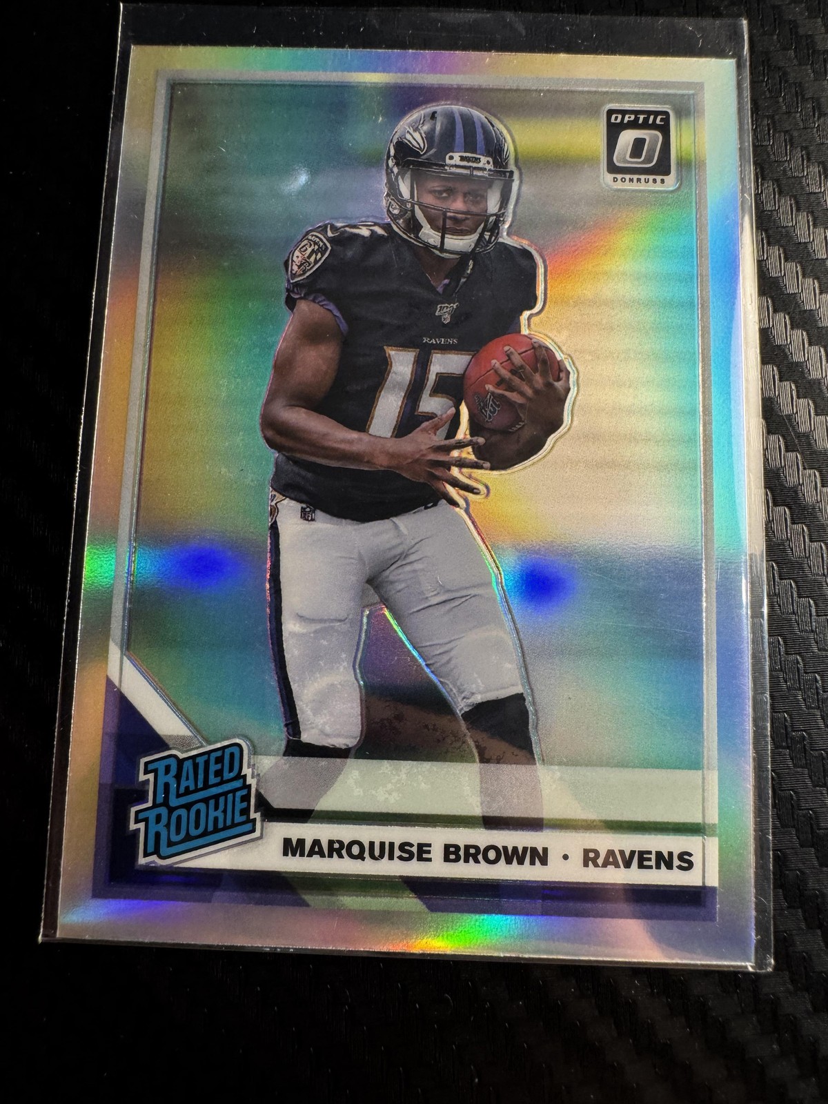 2019 Donruss Optic #162 Marquise Brown Holo