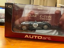 AutoArt Jaguar C Type 1/43 Diecast Model Car Collectible Vintage Rare