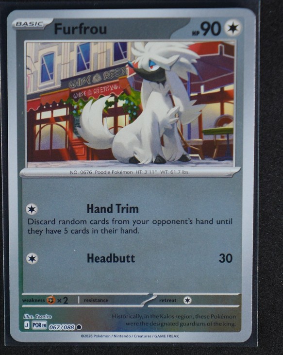 Furfrou Reverse Holo Common #067/088 ME03: Perfect Order NM