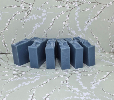 6 Handmade Fresh Picked Blueberry Soap Bars Large Bars 4-5oz each