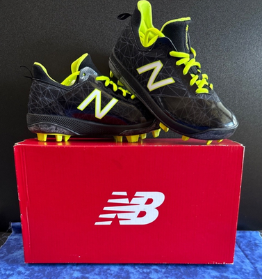 Men\'s Black and Yellow Baseball Cleats - Lightweight Youth Sport Shoes New Balance 3000v5 Metal Baseball Cleat Low main image 4