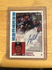 2019 Topps - 1984 Topps Auto Freddy Peralta #84A-FP (AU) Mets Brewers