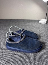 UGG Tasman Slipper Kids Youth Size 3 New Navy Blue Suede Fits Womens 5 Mules