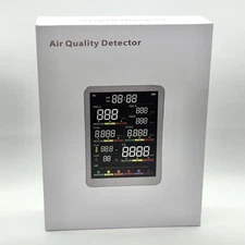 Professional Indoor Air Quality Monitor with 9AQI+7 AQI Alert Buzzers C3