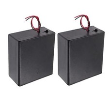 2pcs D Size Battery Holder 2 Slot D Cell Battery Holder 2x1.5V 3V D Size