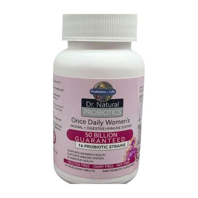 Dr Natural Women's Probiotic 50B 90 Tabs Compare to Garden of Life Exp 01/27