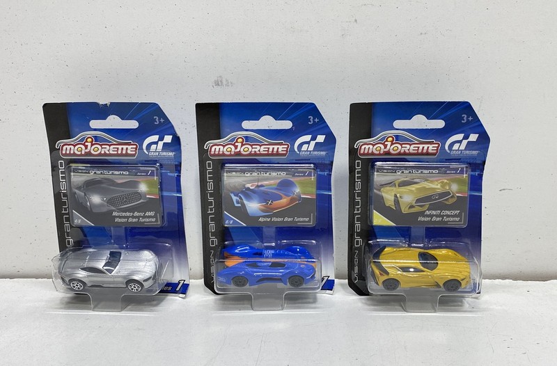 Majorette Diecast Cars Gran Turismo Vision GT Set 3 Pack