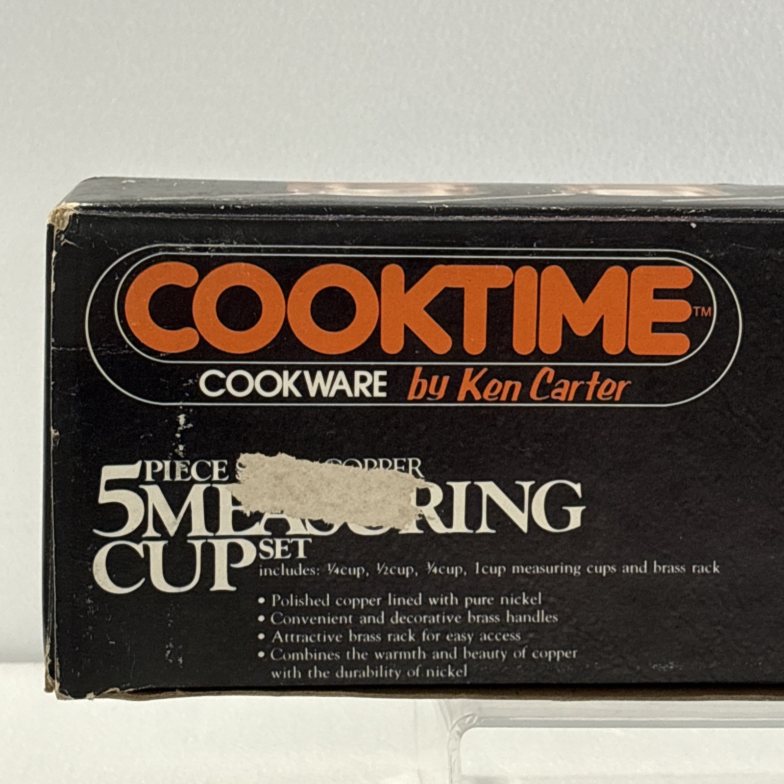 Cooktime Cookware By Ken Carter Vintage Copper Measuring Cups ~ NEW RARE!
