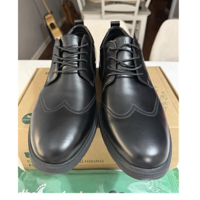 OrthoKomfoot Orthopedic Leather Oxford Shoes Black Arch Support Size 14