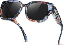 Polarized Fit over Glasses Sunglasses for Women Men  UV400 Protection, Oversize