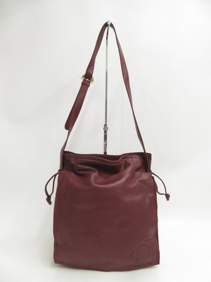 Authentic LOEWE anagram Flamenco Lambskin Nappa Leather Shoulder Bag #52066