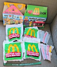 McDonald's 2022 Adult Happy Meal Toy Cactus Plant Flea Market Complete Set 4 New