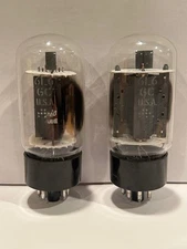 GE General Electric 6L6GC Matched Pair of USA Made Vacuum Tubes Used & Tested