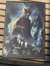 In Flames-Signiertes Poster European Tour 2022 Original Autogramme 