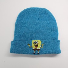 SpongeBob SquarePants embroidered teal beanie Winter cap one size